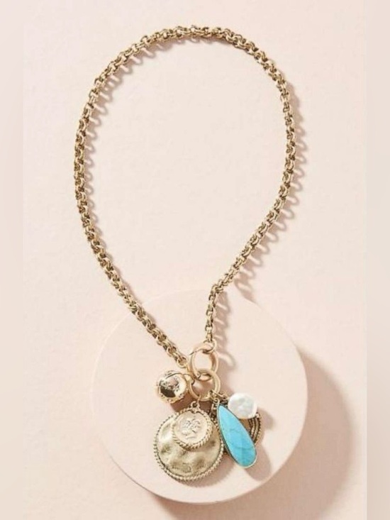 Anthropologie Jewelry - ANTHROPOLOGIE Clustered Charm Necklace